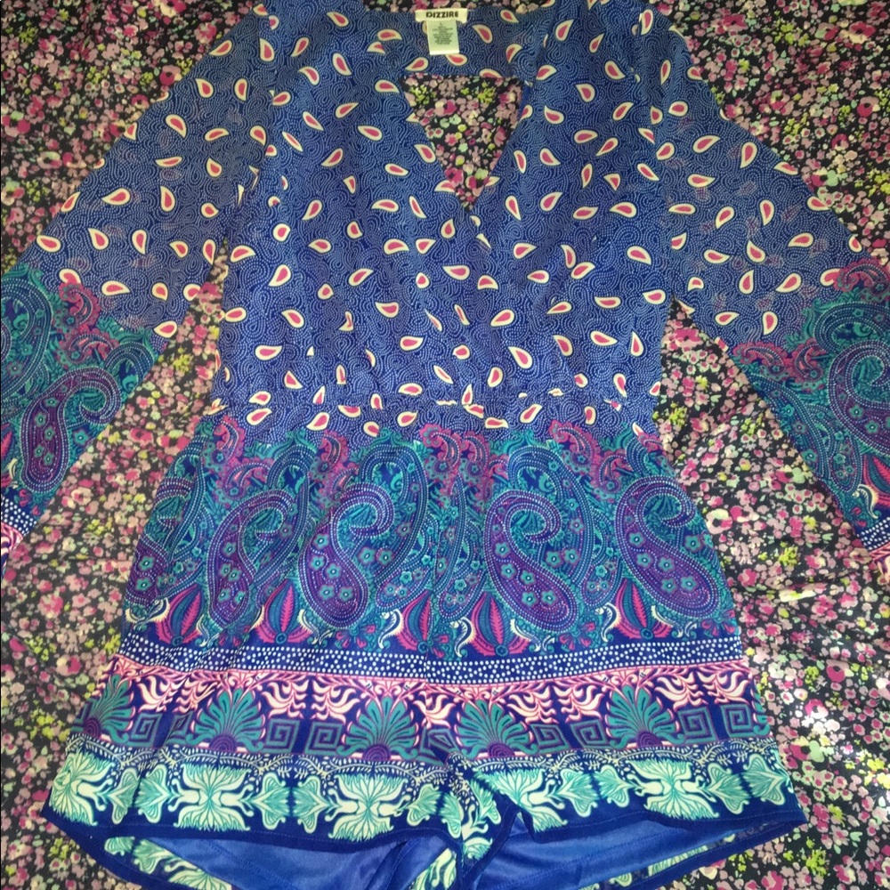 Chiffon Bell Sleeve Romper